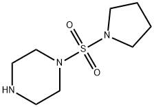 1-(1-ピロリジニルスルホニル)ピペラジン 化学構造式