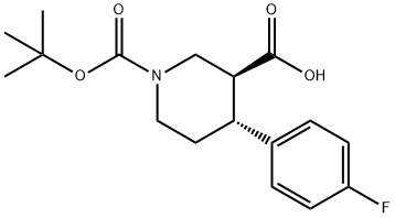 (3S,4R)-1-(tert-Butoxycarbonyl)-4-(4-fluorophenyl)-piperidine-3-carboxylic acid