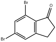 5,7-DibroMo-1-indanone, 97% Struktur