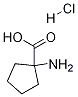 (1-カルボキシシクロペンチル)アンモニウム=クロリド 化学構造式