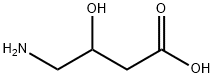 4-アミノ-3-ヒドロキシ酪酸 化学構造式