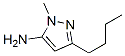 1H-Pyrazol-5-amine,  3-butyl-1-methyl- Structure