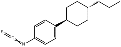 4-(4-プロピルシクロヘキシル)フェニルイソチオシアナート 化学構造式