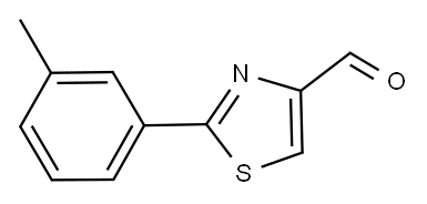 2-间甲苯-噻唑-4-甲醛,92422-79-2,结构式
