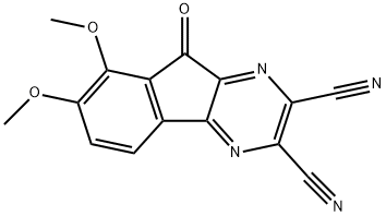 7,8-二甲氧基-9-氧代-9H-茚并[1,2-B]吡嗪-2,3-二甲腈, 924296-36-6, 结构式