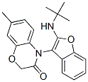 2H-1,4-Benzoxazin-3(4H)-one,  4-[2-[(1,1-dimethylethyl)amino]-3-benzofuranyl]-7-methyl- Structure