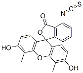 4',5'-dimethylfluorescein isothiocyanate Struktur