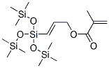 2-Methylpropenoic acid 3-[tris[(trimethylsilyl)oxy]silyl]-2-propenyl ester Structure