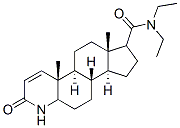 N,N-diethyl-3-oxo-4-azaandrost-1-ene-17-carboxamide Structure