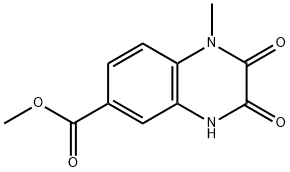 Methyl 1-methyl-2,3-dioxo-1,2,3,4-tetrahydroquinoxaline-6-carboxylate Struktur