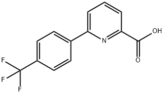 6-(4-TRIFLUOROMETHYLPHENYL)-PICOLINIC ACID 结构式