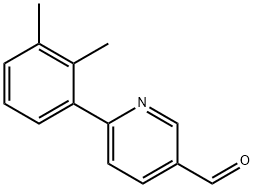 6-(2,3-二甲基苯基)-3-吡啶甲醛 结构式