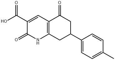 2,5-二氧代-7-(4-甲基苯基)-1,6,7,8-四氢3-喹啉羧酸 结构式