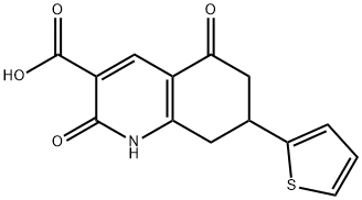 2,5-DIOXO-7-THIOPHEN-2-YL-1,2,5,6,7,8-HEXAHYDRO-QUINOLINE-3-CARBOXYLIC ACID Structure