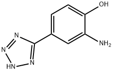 2-アミノ-4-(1H-テトラゾール-5-イル)フェノール 化学構造式