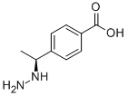 Benzoic acid, 4-[(1S)-1-hydrazinylethyl]- 结构式
