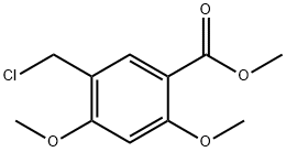 Methyl 5-chloromethyl-2,4-dimethoxybenzoate Struktur