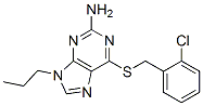 6-[(2-chlorophenyl)methylsulfanyl]-9-propyl-purin-2-amine Struktur