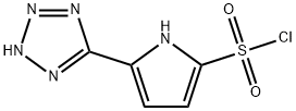 5-(1H-TETRAZOL-5-YL)PYRROL-2-SULFONYL CHLORIDE 结构式