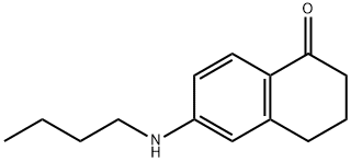 6-(丁基氨基)-3,4-二氢萘-1(2H)-酮 结构式