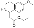1-Isoquinolineacetic  acid,1,2,3,4-tetrahydro-6-methoxy-,ethyl  ester Struktur