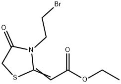 ETHYL (2Z)-[3-(2-BROMOETHYL)-4-OXO-1,3-THIAZOLIDIN-2-YLIDENE]ACETATE Struktur
