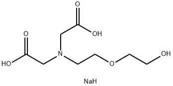 Glycine, N-(carboxymethyl)-N-2-(2-hydroxyethoxy)ethyl-, disodium salt Struktur