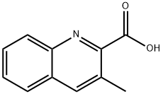 3-甲基喹啉-2-羧酸 结构式