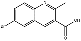 6-BROMO-2-METHYLQUINOLINE-3-CARBOXYLIC ACID Struktur