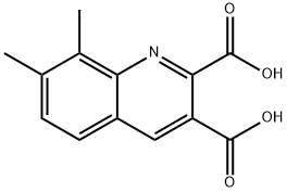 7,8-DIMETHYLQUINOLINE-2,3-DICARBOXYLIC ACID Structure