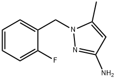 1-(2-fluorobenzyl)-5-methyl-1H-pyrazol-3-amine(SALTDATA: FREE) Structure