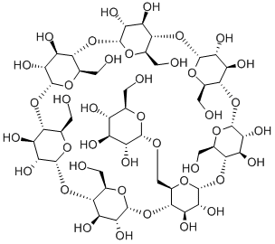 6-O-ALPHA-D-葡萄糖- BETA-环糊精,92517-02-7,结构式