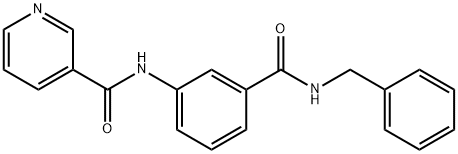 N-(3-(Benzylcarbamoyl)phenyl)nicotinamide Struktur