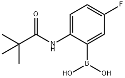 (5-氟代-2-新戊酰胺基苯基)硼酸, 925207-17-6, 结构式