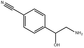 Benzonitrile,  4-(2-amino-1-hydroxyethyl)- Structure