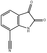 2,3-Dioxoindoline-7-carbonitrile Struktur