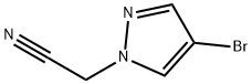 2-(4-溴-1H-吡唑-1-基)乙腈, 925224-08-4, 结构式