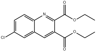6-CHLOROQUINOLINE-2,3-DICARBOXYLIC ACID DIETHYL ESTER, 92525-74-1, 结构式