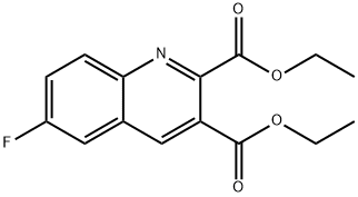 6-FLUOROQUINOLINE-2,3-DICARBOXYLIC ACID DIETHYL ESTER Structure