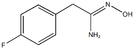 (1Z)-2-(4-フルオロフェニル)-N'-ヒドロキシエタンイミドアミド 化学構造式