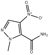 1-甲基-4-硝基-1H-吡唑-5-甲酰胺, 92534-72-0, 结构式