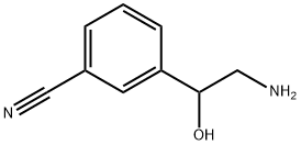 Benzonitrile,  3-(2-amino-1-hydroxyethyl)- Structure
