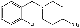 1-(2-クロロベンジル)ピペリジン-4-アミン 化学構造式