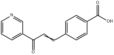 4-((E)-3-Oxo-3-pyridin-3-yl-propenyl)-benzoic acid Struktur