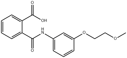 2-{[3-(2-METHOXYETHOXY)ANILINO]-CARBONYL}BENZOICACID Struktur