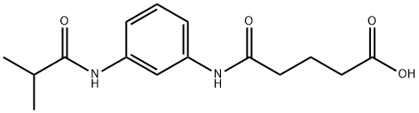 5-[3-(ISOBUTYRYLAMINO)ANILINO]-5-OXOPENTANOIC ACID 结构式