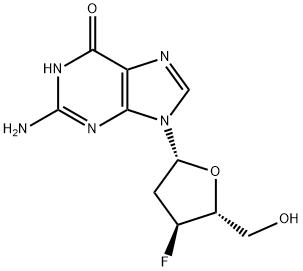 2',3'-DIDEOXY-3'-FLUORO-GUANOSINE Structure