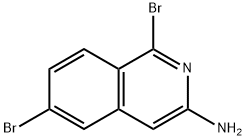 1,6-二溴异喹啉-3-胺, 925672-85-1, 结构式