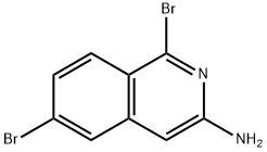 1,6-DIBROMO-3-ISOQUINOLINAMINE Structure