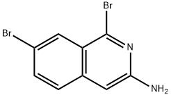 1,7-二溴异喹啉-3-胺,925672-86-2,结构式
